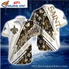 Saints Nightfall Elegance – NFL New Orleans Saints Black Gold Hawaiian Shirt