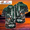 Signature Palm Trees And Helmets New York Jets Hawaiian Shirt – Jets Aloha Shirt