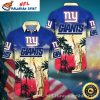 Starry Skyline NY Giants Custom Name Tropical Hawaiian Shirt