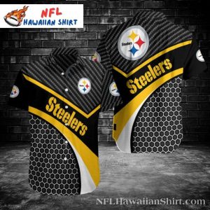 Steel Curtain Black Hex – Steelers Aloha Shirt