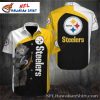 Swoosh Of Steel – Pittsburgh Steelers Flowing Design Hawaiian Shirt