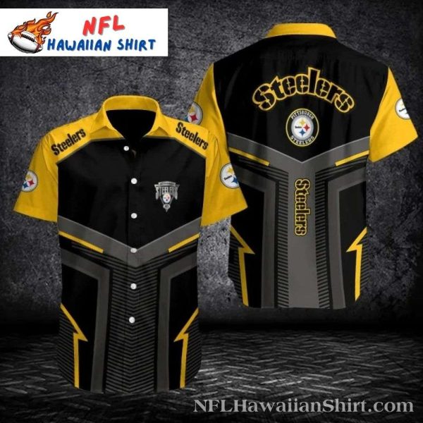 Steelers Sharp Contrast – Pittsburgh Steelers Striking Hawaiian Shirt