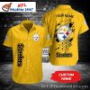 Steelers Fleur-de-Lis Elegance – Pittsburgh Monarch Hawaiian Shirt