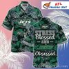 Touchdown Style Diagonal Stripe NY Jets Hawaiian Shirt – New York Jets Fashion Aloha Shirt