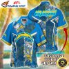 Skeleton Quarterback – Los Angeles Chargers Mystical Play Aloha Shirt