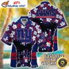 Tropical Florals And Pineapples New York Giants Hawaiian Shirt