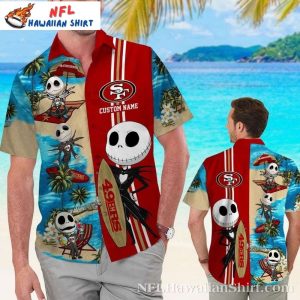 Summer Beach Vacation By Jack Skellington San Francisco 49ers Hawaiian Shirt