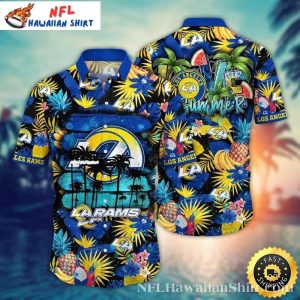 Summer Nights LA Rams Hawaiian Shirt – Tropical Palm Edition