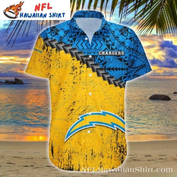 Sundown Tiki Chargers Custom Name Hawaiian Shirt