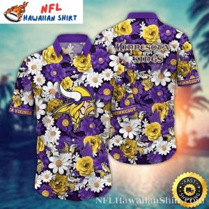 Sunny Flora And Fauna Minnesota Vikings Hawaiian Shirt Mens
