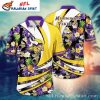 Tropical Tackle Minnesota Vikings Customizable NFL Hawaiian Shirt