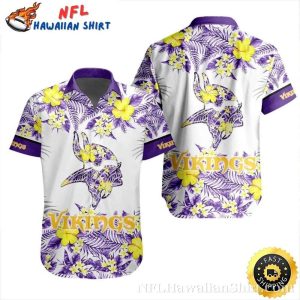Sunny Tropics NFL Vikings Pride Tropical Hawaiian Shirt