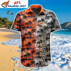 Sunset Palm Broncos Vibes – Denver Broncos Hawaiian Shirt