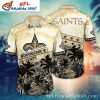Sunset Palm Silhouette New Orleans Saints Tropical Hawaiian Shirt