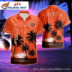 Sunset Palms Cincinnati Bengals Hawaiian Shirt