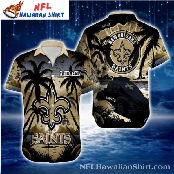 Sunset Palms New Orleans Saints Aloha Shirt – Personalized Touch