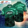 Touchdown Style Diagonal Stripe NY Jets Hawaiian Shirt – New York Jets Fashion Aloha Shirt