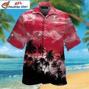 Sunset Palms Tampa Bay Buccaneers Hawaiian Shirt Mens