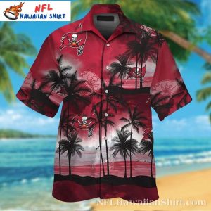 Sunset Serenade Buccaneers Silhouette NFL Hawaiian Shirt