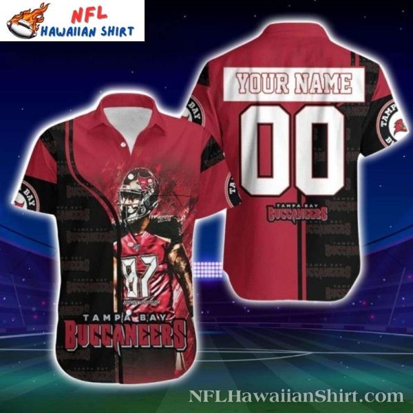 Sunset Showdown – Buccaneers Gronkowski Legend Victory Hawaiian Shirt