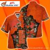 Sunset Tiki Cleveland Browns Hawaiian Shirt – Vibrant Luau Theme