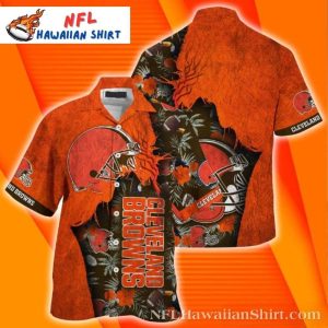 Sunset Silhouette Cleveland Browns Aloha Shirt – Tiki Oasis Edition