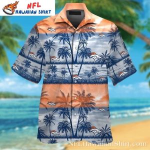 Sunset Stripes And Broncos Spirit – Broncos Hawaiian Shirt