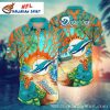 Sunshine Splash Miami Dolphins Hawaiian Shirt – Fan’s Tropical Retreat Wear