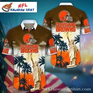 Sunset Tackle Cleveland Browns Hawaiian Shirt