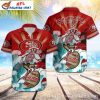 Sleek Swish 49ers Hawaiian Shirt – Monochrome Chic