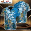 Tropical Midnight Bolt – Personalized Los Angeles Chargers Aloha Shirt