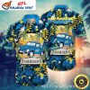 Touchdown Tropics Los Angeles Chargers Customizable Hawaiian Shirt
