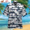 Sunset Palms New England Patriots Navy Hawaiian Shirt