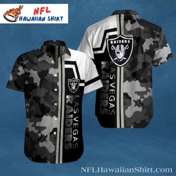 Tactical Play – Las Vegas Raiders Camo Hawaiian Shirt