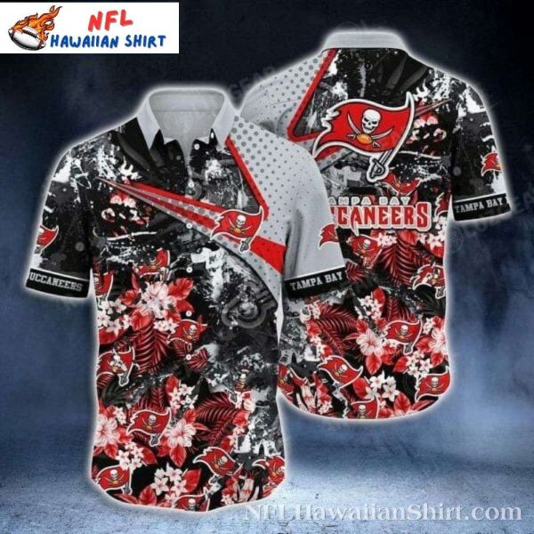 Tampa Bay Buccaneers Hibiscus Splash Hawaiian Shirt