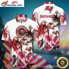 Tampa Bay Buccaneers Red Tidal Wave Baby Yoda Hawaiian Shirt