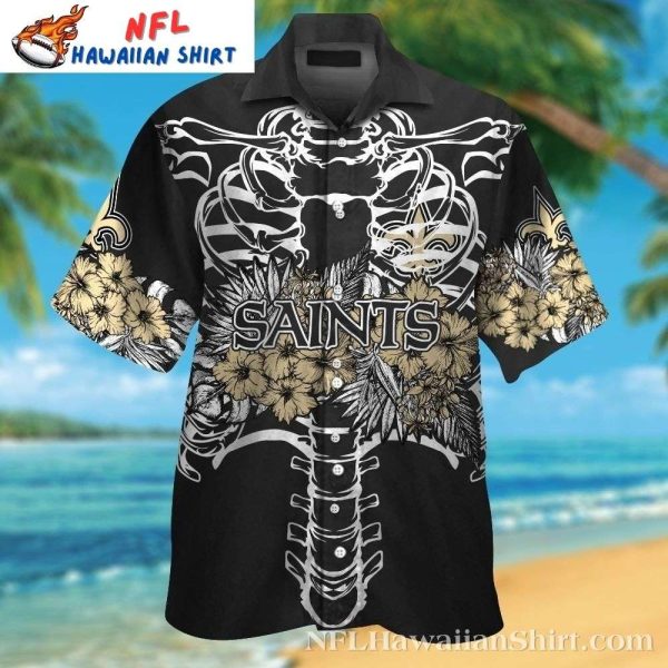Tattoo Style Fleur-de-Force NFL Saints Hawaiian Shirt