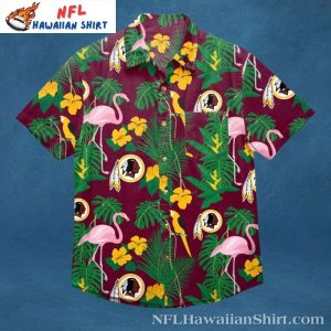 Team Spirit – Washington Commanders Exotic Bird Tropical Hawaiian Shirt