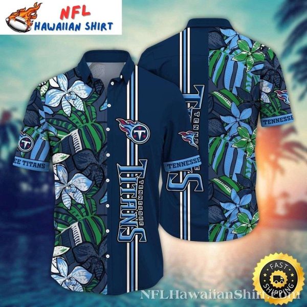 Tennessee Titans Hawaiian Shirt – Tropical Leaf Pattern For Stylish Fans