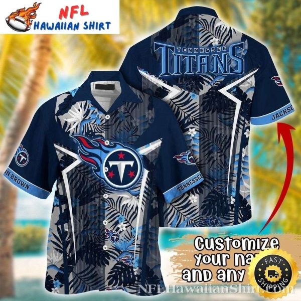 Tennessee Titans Oceanfront Playbook Personalized Hawaiian Shirt