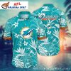 Team Mascot Print Miami Dolphins Hawaiian Shirt – Show Your Team Pride!