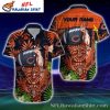 Tropical Foliage And Bears Logo – Chicago Bears Hawaiian Shirt