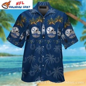 Touchdown Tropics – Indianapolis Colts Helmet Paradise Hawaiian Shirt