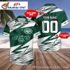 Surfing Skeleton New York Jets Fan Exclusive Aloha Shirt