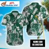 Tropical Elegance – NY Jets Hawaiian Shirt With Floral Delight