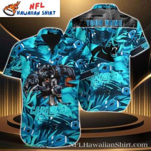 Tropical Blue Rush Carolina Panthers Hawaiian Shirt