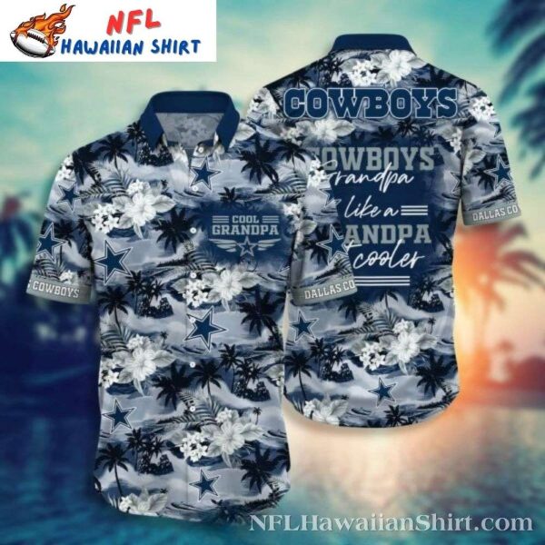Tropical Breeze Cowboys Grandpa Hawaiian Shirt