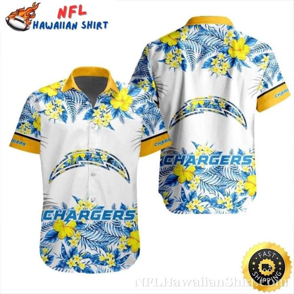 Tropical Breeze Los Angeles Chargers Men’s Aloha Shirt