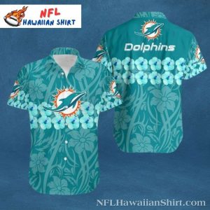 Tropical Breeze Miami Dolphins Hawaiian Shirt – Floral Enthusiast Edition