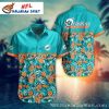 Sunset Helm – Miami Dolphins Nautical Sunset Hawaiian Shirt